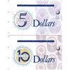 Image 1 : 1994 Five and Ten Dollar Banknote Folders - Deluxe Low Numbered