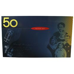 1999 NPA Fifty Dollar Uncut Banknote Folder - Vertical Pair