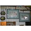 Image 1 : Selection of seven framed print including five vintage and two watercolour style grape motif prints