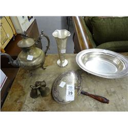 Lot of Silver Tea Pot & More