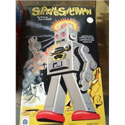 Battery Operated Smoking Space Man In Box