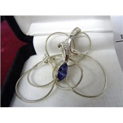 Tanzanite Sterling Necklace