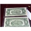 Image 3 : 2-Pack of $2.00 Red Seal Bills 1953 & 1963-A