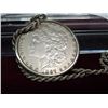 Image 1 : Sterling Silver Rope Necklace With a 1987 Silver Morgan