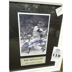 Joe Dimaggio Autographed Photo