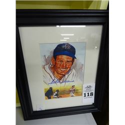 Ted Williams Autographed Print