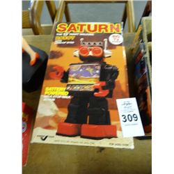 Battery Operated Saturn 13  Robot By Vision Toys In Box