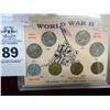 Image 1 : 8-Pc Set of World War II Obsolete Coin Collection