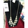 Image 1 : Silver Painted Necklace