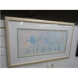 Framed Art Signed Katherine & Jonathan Cox "Iris Garden"