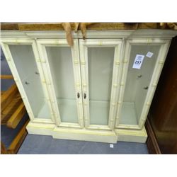 Bamboo Accent Curio Cabinet