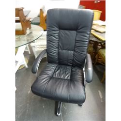 Black Leather Armchair