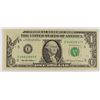 Image 1 : 1999 $1 FEDERAL RESERVE NOTE (MAJOR MINT ERROR-BUTTERFLY FOLD)