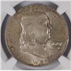 Image 2 : 1960 FRANKLIN HALF DOLLAR, NGC VERY RARE MINT ERROR "STRUCK ON A SPLIT PLANCHET"