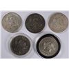 Image 2 : ( 5 ) TRADE DOLLARS WE BELIEVE TO BE NOT GENUINE: SEE DESCRIPTION