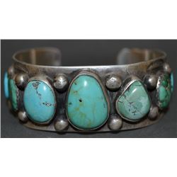NAVAJO SILVER BRACELET (DK)