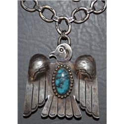 NAVAJO SILVER NECKLACE