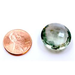 17 ct & up Green Amethyst Round Shaped Loose Stone