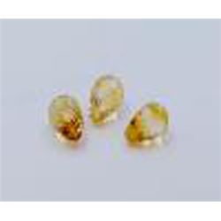 15.50 ct & up  CITRINE DROPS 8X12MM 3 PCS