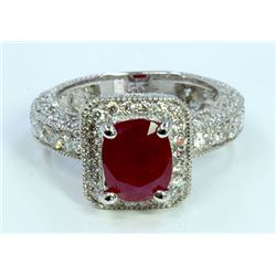 Ruby 2.74ct / Diamond 1.84ct