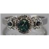 Image 1 : Alexandrite  1.11 ctw Diamond Ring 14KW