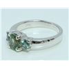 Image 2 : Alexandrite 1.30 ct Ring, 4.01 gram 14K White Gold