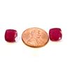 Image 2 : 9 ct & up Ruby Cushion Cut ctw 9.75 2Pcs