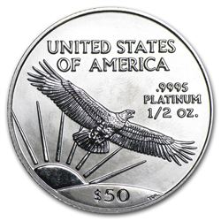 2002 1/2 oz Platinum American Eagle BU