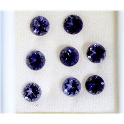 5.23 ct Iolite Round 8Pcs (6mm)