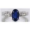 Image 1 : Ceylon Sapphire w/ Diamond Ring 1.65ct