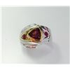 Image 2 : Sterling Silver .925 Garnet/Ruby Ring