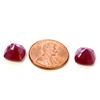 Image 1 : 12 ct & up Ruby Cushion Cut ctw 12.07 2Pcs