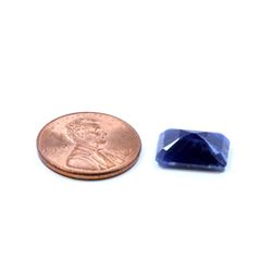 6 ct & up Natural Burma Blue Sapphire Emerald Cut ctw 6.72