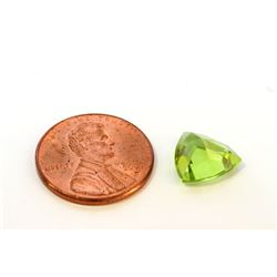 3 ct & up Peridot Trillion Cut (3.98)