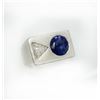 Image 1 : BLUE SAPPHIRE RD 1.50CT, GLS 9188 PLATINUM 19.65GRA / DIAMOND TRILION 0.60CT