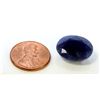 Image 2 : 16 ct & up Natural Burma Blue Sapphire Oval Shaped ctw 16.01