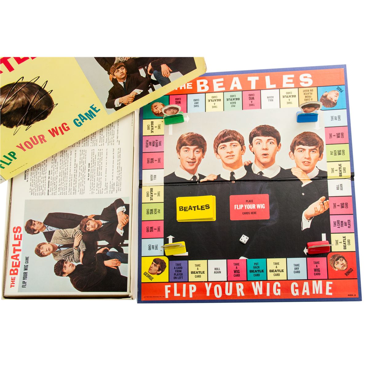 The Beatles Vintage 1964 Flip Your Wig Board Game by Milton Bradley