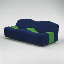 Pierre Paulin, ABCD settee, Artifort, Netherlands, 1968, upholstery over foam and fibergl...