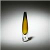 Image 1 : Flavio Poli, Sommerso vase, Seguso, Italy, 1950s, 13"h, Yellow drop cased in clear glas...