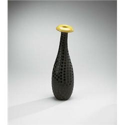 Upsala Ekeby, vase, Sweden, c.1955, glazed ceramic, 16.5 x 5.5 dia, Impressed signature...