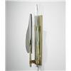 Image 1 : Max Ingrand, sconce, Fontana Arte, Italy, 1956, brass, glass, 6"w x 5.25"d x 29.75"h...