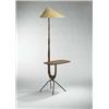Image 1 : Rispal, floorlamp, France, 1950s, walnut, iron, 64"h, Variant on the expressive Rispal ...