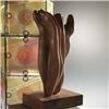 Image 1 : Anonymous, untitled, USA, 1955, boxwood, 13"h, Inscribed "Hydra 1955" on bottom, 500-...