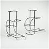 Image 1 : Marcel Breuer, attribution, stands, pair, Thonet, France, 1930s, chrome steel, 39"w x 1...