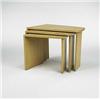 Image 1 : Arthur Klepper, nesting table, Wor-Dee-Klee, USA, 1940's, bleached mahogany, 30.5"w x 1...
