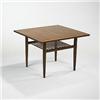Image 1 : George Nakashima, table, Widdicomb, USA, 1958, walnut, hickory, 30"w x 30"d x 21"h, F...