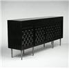 Image 1 : Edward Wormley, cabinet, Dunbar, USA, c. 1957, lacquered wood, aluminum, 81.5"w x 18"d ...