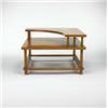 Image 1 : T.H. Robsjohn-Gibbings, corner table, Widdicomb, USA, 1954, walnut, 30"w x 36"d x 23.5"...