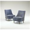 Image 1 : Edward Wormley, Tear Drop chairs, pair, model 5106, Dunbar, USA, c. 1957, brass, upholste...