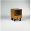 Image 1 : George Nelson, nightstand, Herman Miller, USA, c. 1950, combed oak, 18"w x 18.5"d x 24"...